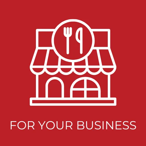 Iconic restaurant storefront illustration with utensils, representing PumperJack Septic's services tailored for businesses in the Finger Lakes region.